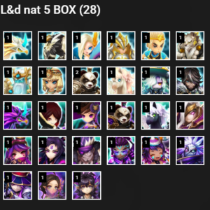 global g2 c3 28ld 2xtl eleanor jagger maxi miying woly zenitsu(dark) nezuko(dark)