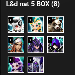 eu g1 p3 rare 14ld ragdoll giana beelz zenitsu(d) miying 51lv3r (light hacker)