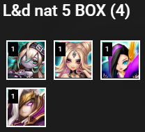 eu g1 p3 rare 14ld ragdoll giana beelz zenitsu(d) miying 51lv3r (light hacker)