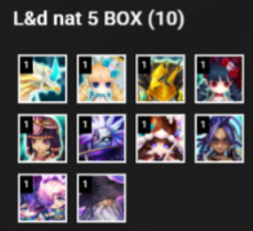 eu g2 p2 p3 10ld nephtys maxi lora eludia nicki kiara elena twin(d) gandalf(d) wedjat